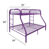 Tritan Purple Bunk Bed (Twin/Full) - Ornate Home