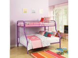 Tritan Purple Bunk Bed (Twin/Full) - Ornate Home