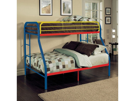 Tritan Rainbow Bunk Bed (Twin/Full) - Ornate Home