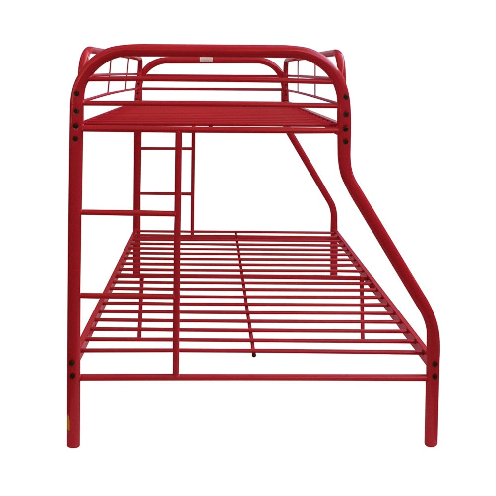 Tritan Red Bunk Bed (Twin/Full) - Ornate Home