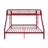 Tritan Red Bunk Bed (Twin/Full) - Ornate Home