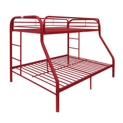 Tritan Red Bunk Bed (Twin/Full) - Ornate Home