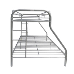 Tritan Silver Bunk Bed (Twin/Full) - Ornate Home
