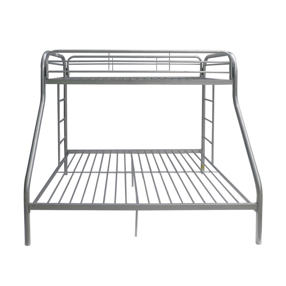 Tritan Silver Bunk Bed (Twin/Full) - Ornate Home
