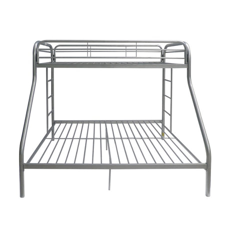 Tritan Silver Bunk Bed (Twin/Full) - Ornate Home