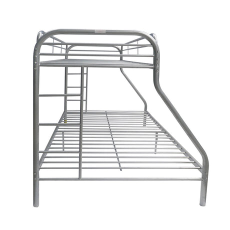 Tritan Silver Bunk Bed (Twin XL/Queen) - Ornate Home