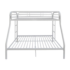 Tritan White Bunk Bed (Twin/Full) - Ornate Home