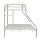 Tritan White Bunk Bed (Twin XL/Queen) - Ornate Home