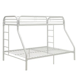 Tritan White Bunk Bed (Twin XL/Queen) - Ornate Home