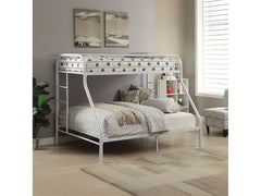 Tritan White Bunk Bed (Twin XL/Queen) - Ornate Home