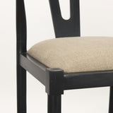 Trixie Black/Dark Taupe Wood Frame Bar Stool - Ornate Home