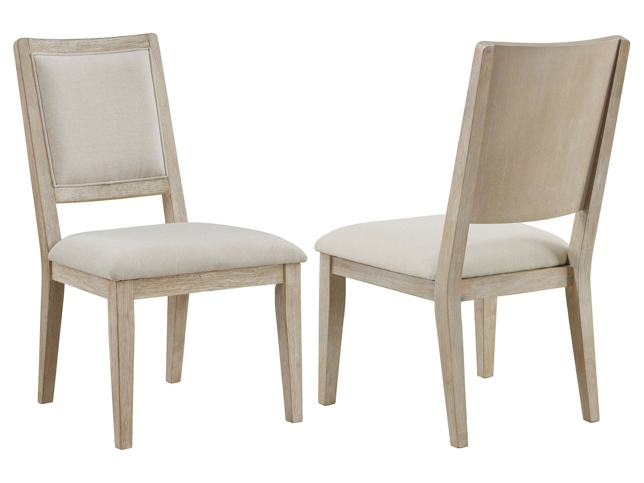 Trofello White Washed Side Chair (Set of 2) - Ornate Home