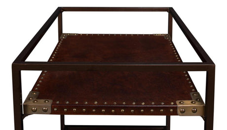 Trolley Brown Side Table - Ornate Home