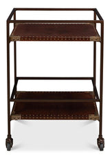 Trolley Brown Side Table - Ornate Home