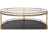 Trolley Gold Round Cocktail Table - Ornate Home