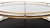 Trolley Gold Round Cocktail Table - Ornate Home