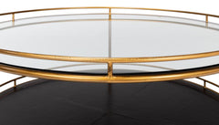 Trolley Gold Round Cocktail Table - Ornate Home