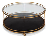 Trolley Gold Round Cocktail Table - Ornate Home