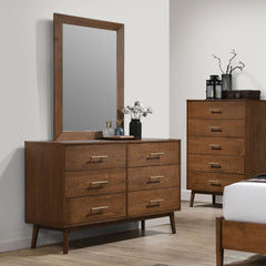Tromso Walnut 5 Pc. Queen Bedroom Set w/ 2NS - Ornate Home