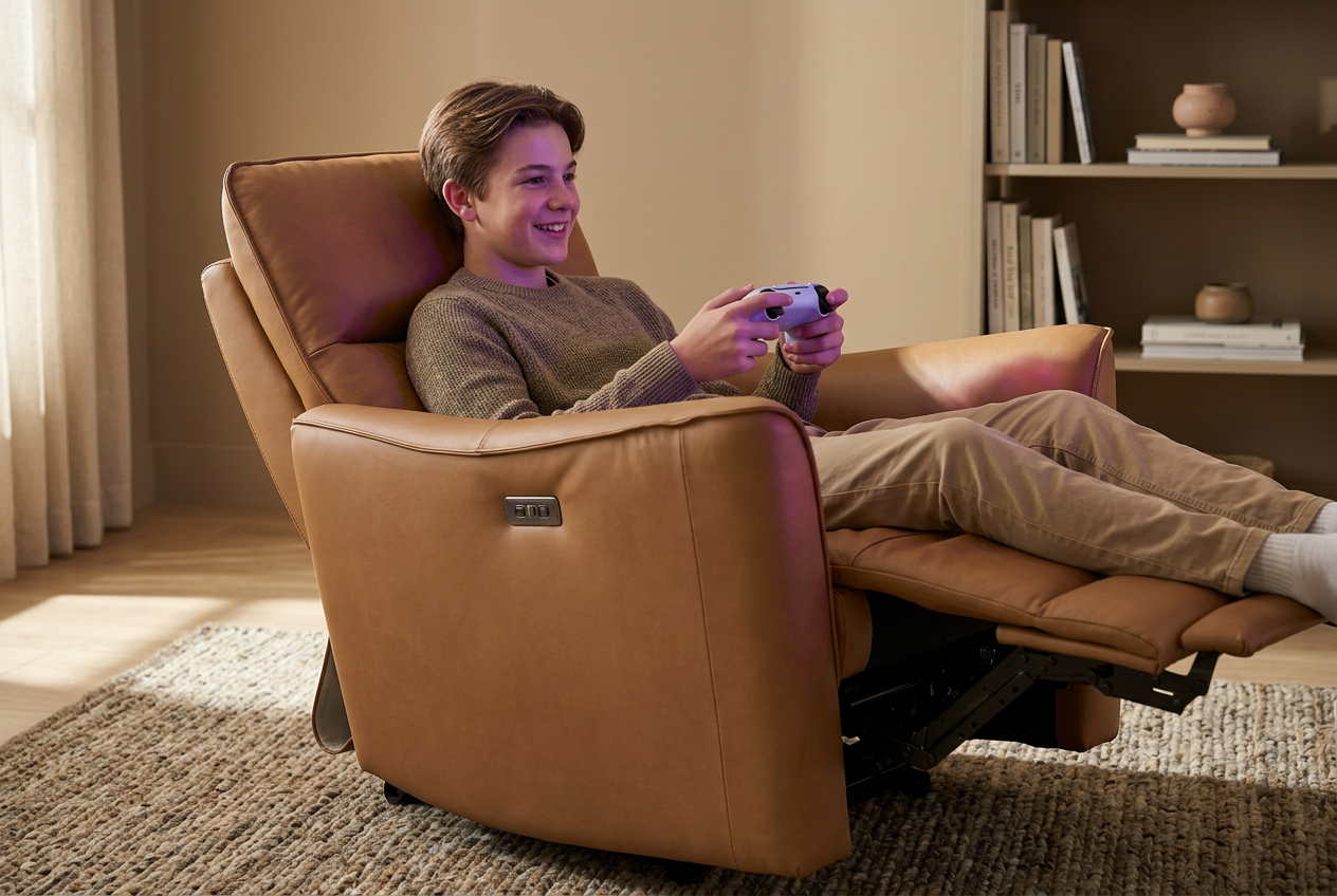 Trooper Triple Zero Power Recliner - Ornate Home