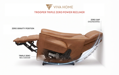 Trooper Triple Zero Power Recliner - Ornate Home