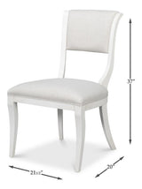 Trophy Ivory Elegant Side Chair (Set of 2) - Ornate Home