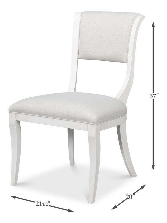 Trophy Ivory Elegant Side Chair (Set of 2) - Ornate Home