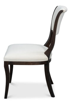 Trophy Nero/Taupe Elegant Side Chair (Set of 2) - Ornate Home