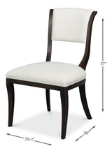 Trophy Nero/Taupe Elegant Side Chair (Set of 2) - Ornate Home