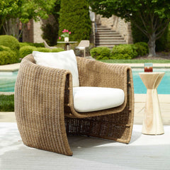 Tropic Brown Golden Flax Outdoor Lounge Chair - Ornate Home