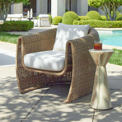 Tropic Brown Golden Flax Outdoor Lounge Chair - Ornate Home