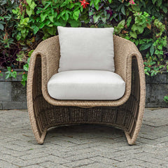 Tropic Brown Golden Flax Outdoor Lounge Chair - Ornate Home
