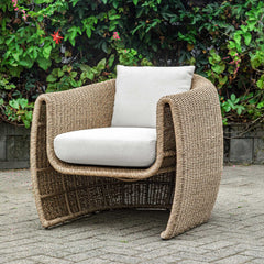 Tropic Brown Golden Flax Outdoor Lounge Chair - Ornate Home