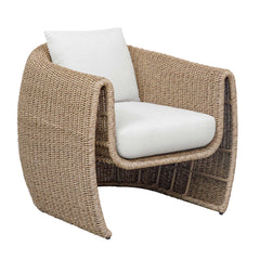 Tropic Brown Golden Flax Outdoor Lounge Chair - Ornate Home