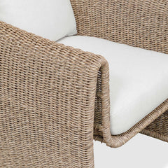 Tropic Brown Golden Flax Outdoor Lounge Chair - Ornate Home
