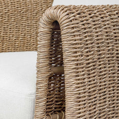 Tropic Brown Golden Flax Outdoor Lounge Chair - Ornate Home