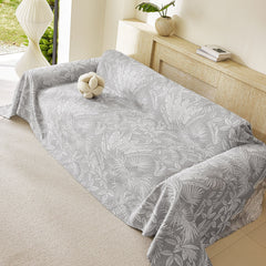 Tropical Botanical Leaf Texture Furniture Protector Blanket Soft Breathable Sofa Cover - Ornate Home