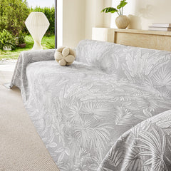 Tropical Botanical Leaf Texture Furniture Protector Blanket Soft Breathable Sofa Cover - Ornate Home