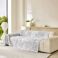 Tropical Botanical Leaf Texture Furniture Protector Blanket Soft Breathable Sofa Cover - Ornate Home