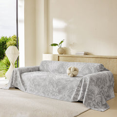 Tropical Botanical Leaf Texture Furniture Protector Blanket Soft Breathable Sofa Cover - Ornate Home