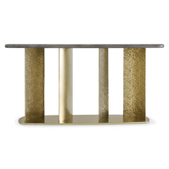 Trost Bracken/Dorado Gold Console Table - Ornate Home
