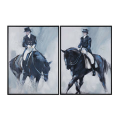 Trot Blue Canvas - Ornate Home