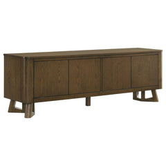 Trotter Brown 71-inch 4-Door Wood TV Stand Media Console - Ornate Home