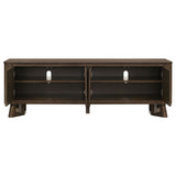 Trotter Brown 71-inch 4-Door Wood TV Stand Media Console - Ornate Home