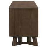 Trotter Brown 71-inch 4-Door Wood TV Stand Media Console - Ornate Home
