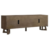Trotter Brown 71-inch 4-Door Wood TV Stand Media Console - Ornate Home