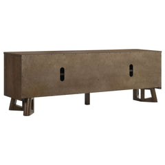 Trotter Brown 71-inch 4-Door Wood TV Stand Media Console - Ornate Home