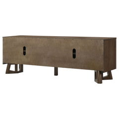 Trotter Brown 71-inch 4-Door Wood TV Stand Media Console - Ornate Home