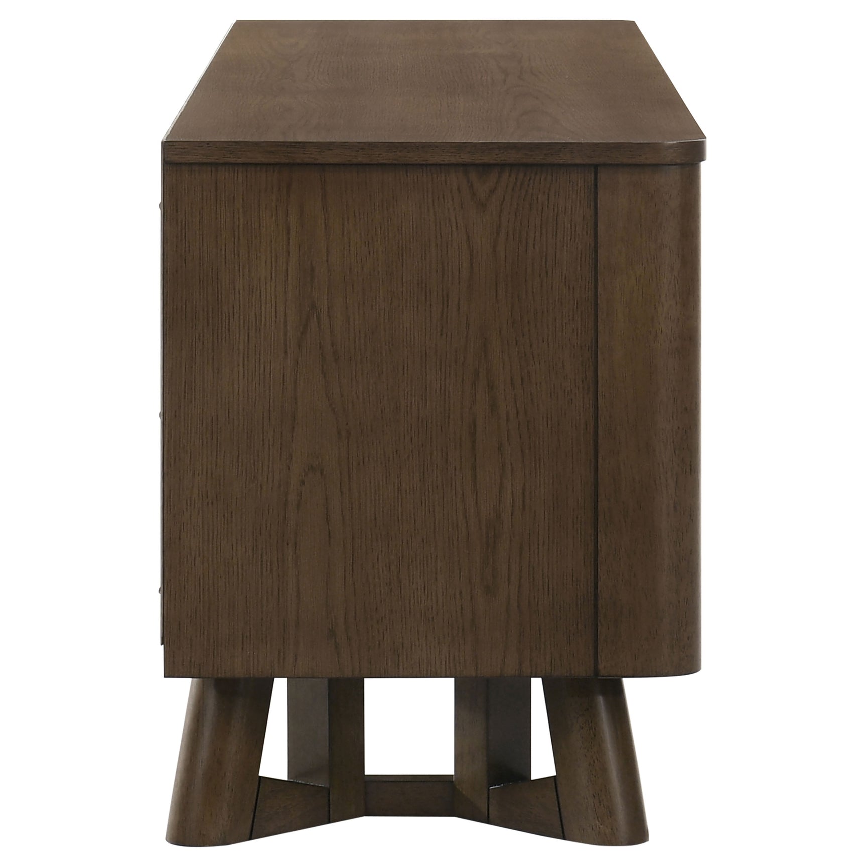 Trotter Brown 71-inch 4-Door Wood TV Stand Media Console - Ornate Home