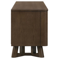Trotter Brown 71-inch 4-Door Wood TV Stand Media Console - Ornate Home